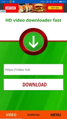 Video Downloader Fast HD android App screenshot 1