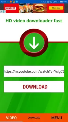 Video Downloader Fast HD android App screenshot 2