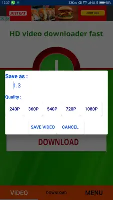 Video Downloader Fast HD android App screenshot 3